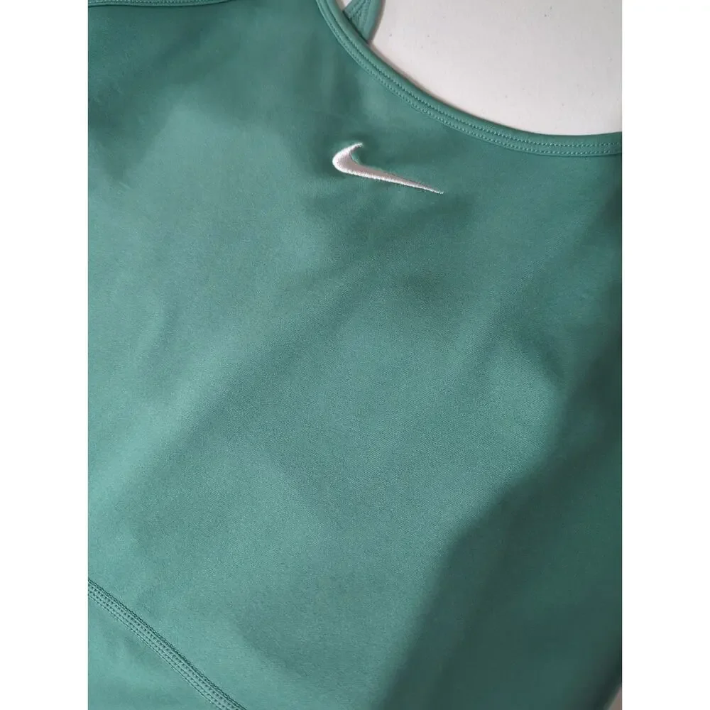 Nike Kids Girl's Green Dri-FIT Scoop Neck Sleeveless Unitard Romper Size XL